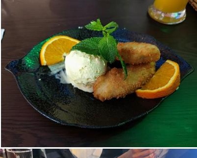 Sushi-Teller mit Tempura